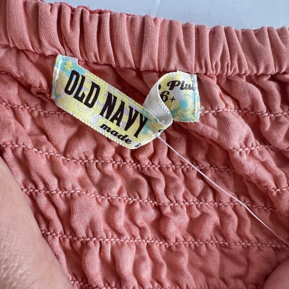 Y2K Old Navy Halter Midi Dress Womens 16 Plus Rust Red Floral Linen Resort NWT‎ - Picture 9 of 15